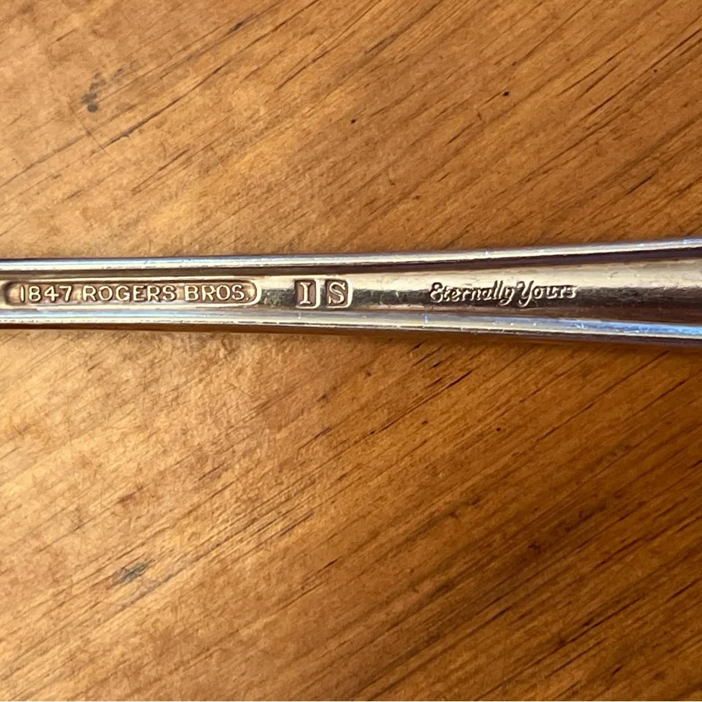 3 Lovely Silver Serving Spoons